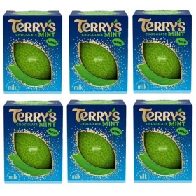   6x 145g TERRY'S Milchschokolade mit Minze - Halber Karton aus UK