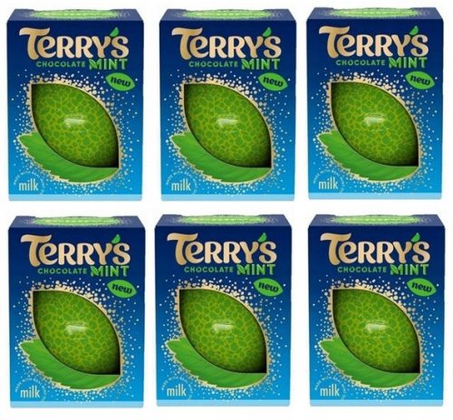 6x 145g TERRY'S Milchschokolade mit Minze - Halber Karton aus UK