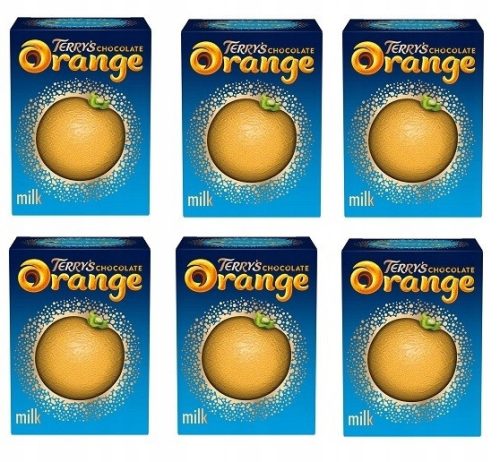 6x 157g TERRY'S Milk Schokolade mit Orangengeschmack aus Großbritannien