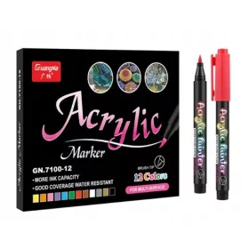  Marker Marker ACRYL Marker 12 Stück (C025)