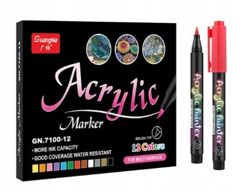  Marker Marker ACRYL Marker 12 Stück (C025)
