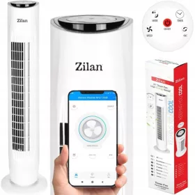  Zilan Cool Fan weißer Säulenventilator