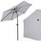  Klassischer Springos-Regenschirm, grau, 260 x 235 cm