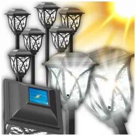  Vergionic eingebettete Solarlampe, schwarz, 45 cm, 1 Stk.