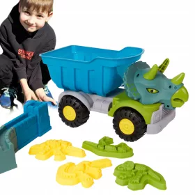 Dinosaurier-Truck mit Sandformen