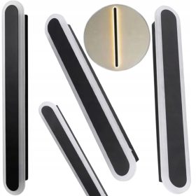    Schwarze XPart-Gartenwandleuchte mit integrierter 24-W-LED-Quelle