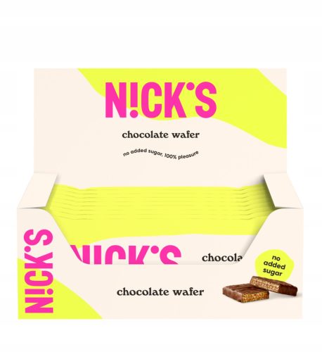  Nick's Chocolate Wafer – Zuckerfreier Waffelriegel mit Schokoladencreme 