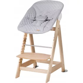  Roba Born Up Nature 2-in-1-Hochstuhl mit Liege-Stil, Grau