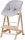  Roba Born Up Nature 2-in-1-Hochstuhl mit Liege-Stil, Grau