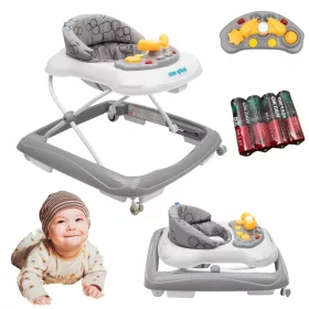   Baby Mix Lauflernhilfe OSK-H888ES-WG + Zink-Kohle-Batterie Oktan AA (R6) 4 Stk.