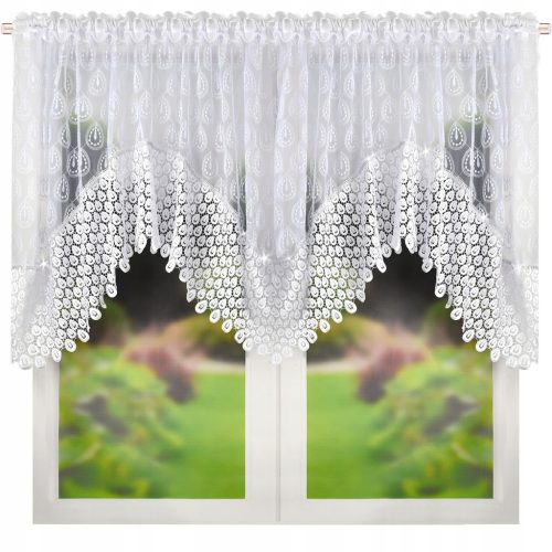  Fertiger klassischer Vorhang STICKEREI GIPURA VOILE 300x100