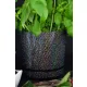  Kerd Blumentopf 31 cm x 32,5 x 31 cm Durchmesser 32,5 cm Kunststoff schwarz, Grau- und Silbertöne, Gelb- und Goldtöne, mehrfarbig