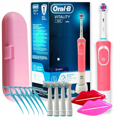  Oral-B Vitality 100 Cross Action Pink 3710 Elektrische Zahnbürste rosa