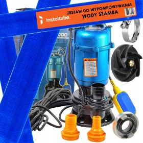   Tauchpumpe Klärgrubenpumpe mit Mahlwerk + Schlauch 550 W 180 l/h