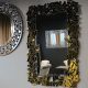  Goldfarbener rechteckiger Glamourspiegel 80x120 cm M-0547