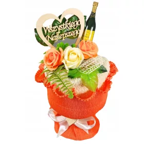    Handtuchstrauß GESCHENK Seifenrosen Geburtstag Namenstagshandtuch 50x100cm