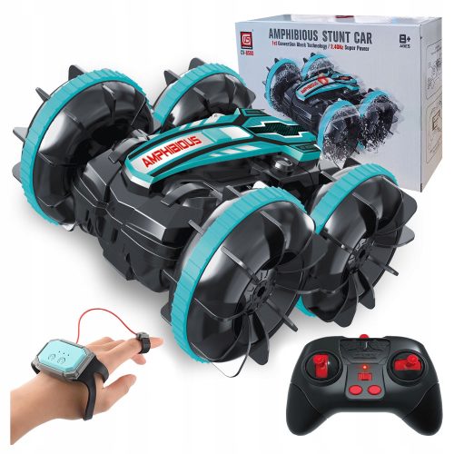  RC AUTO AMPHIBIA SCHWIMMENDES AUTO FERNGESTEUERT + GESTEN-ARMBAND