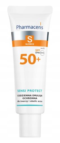Pharmaceris S SENSI PROTECT - Tägliche Schutzemulsion SPF 50+ mit Hyaluronsäure, 50 ml