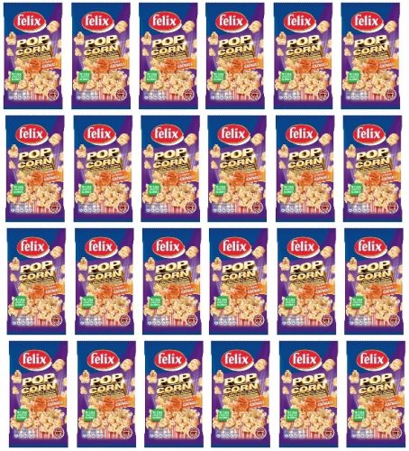 24x 90g FELIX Mikrowellenpopcorn mit Karamellgeschmack im Karton