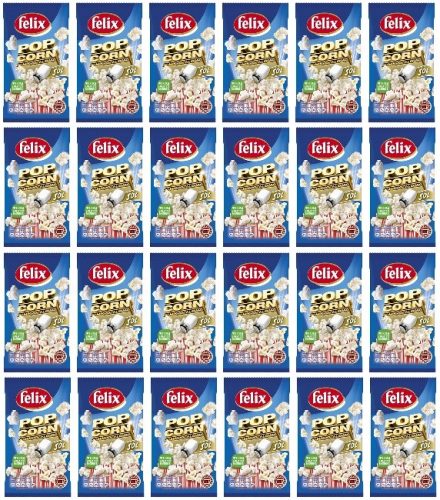 Felix Popcorn für die Mikrowelle Salzgeschmack, 24x 90g Packung