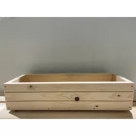  PJ WOOD Blumentopf 66 cm x 24 x 16 cm Naturholz