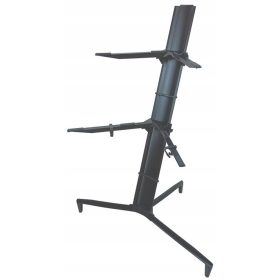    PROFESSIONELLER ALUMINIUM-TASTATURSTÄNDER + ABDECKUNG / SCHWARZ