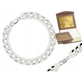    Herren-Rüstungsarmband aus Silber, 9,30 mm, Diamant 925, kostenlose Gravur