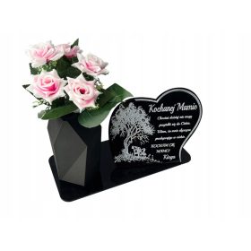    Kerzenständer, XXL-Baumkerze, Grabsteinstatuette, Grab MUTTERTAG