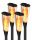  Soumit schwarze Solarlampe, 54 cm, 4 Stk.