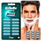  Gillette Mach 3 Klingen Nachfüllungen für Mach3 Rasierer 12 Stück effizient