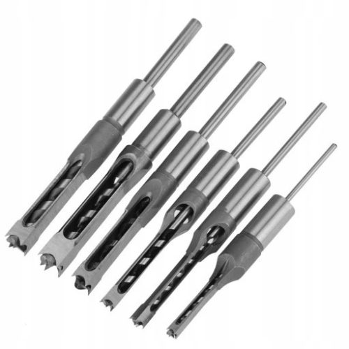 6-teiliges Set Vierkantlochbohrer