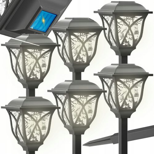  Briix Solarlampe, schwarz, 45 cm, 6 Stk.