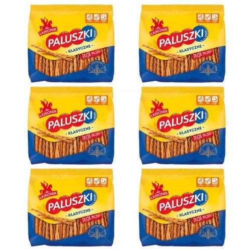 Lajkonik Salzstangen Klassik 6x300g - Perfekte Snacks für jede Gelegenheit