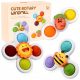  SENSORISCHES BADESPIELZEUG FÜR KINDER FIDGET SPINNER MIT SAUGNAPF 3 STK