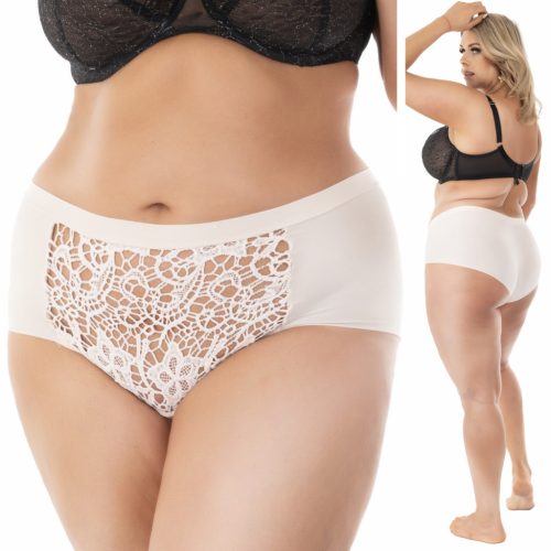  Plus-Size-Laserhöschen: Schlankmachend und glättend. BESTICKTER EINSATZ
