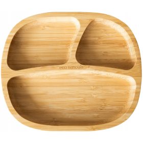 Ecorascals Teller, grauer Bambus