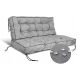  2 Gartenkissen High Side 120x80x40 cm für Bankpaletten wasserfest