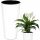  Deco4Home Blumentopf 20 cm x 20 x 38 cm Durchmesser 20 cm Kunststoff weiß