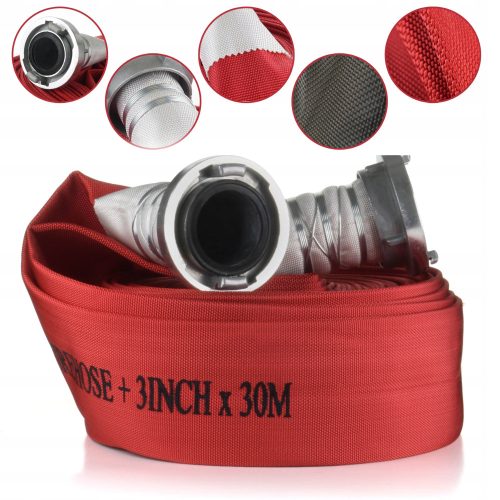  Feuerlöschschlauch-Sprinklerpumpe 3 Zoll 75 mm 30 m R