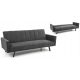  Halmar Armando Sofa 192 x 82 cm, Samt in Grautönen