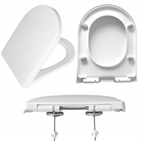  Estiva Fast New Toilettensitz, weißes Polypropylen