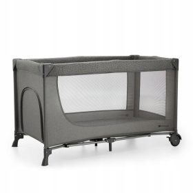    Kinderkraft Reisebett 65 x 126 cm in den Farben Grau und Silber
