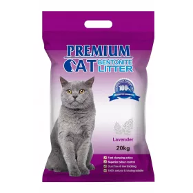    Premium-Katzenklumpen-Bentonitstreu – Kaffee für Katzen, 20 kg