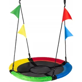  Gartenschaukel Storchennest mit Fahnen XXL Outtec