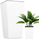  Deco4Home Blumentopf 31,5 cm x 31,5 x 61 cm Kunststoff weiß