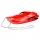  Robuster Snowboardschlitten mit verstellbarer Lenkung und Bremsen in Rot