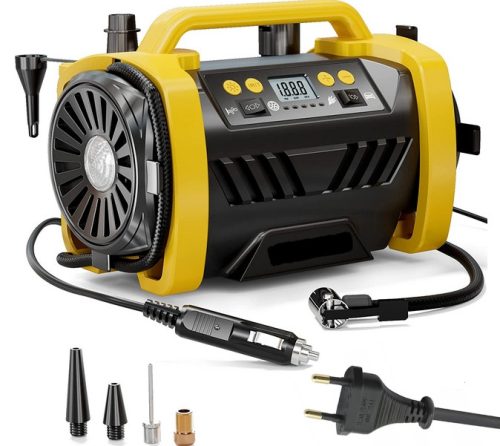 AUTOKOMPRESSOR 12V 230V TRAGBARER KOMPRESSOR ÖLFREIER PUMPENSATZ