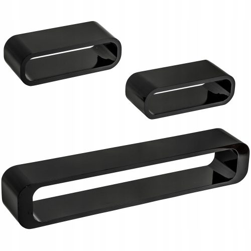  TecTake MDF-Regal 95 x 16 cm schwarz