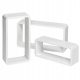  TecTake MDF-Regal 24 x 10 cm, mehrfarbig