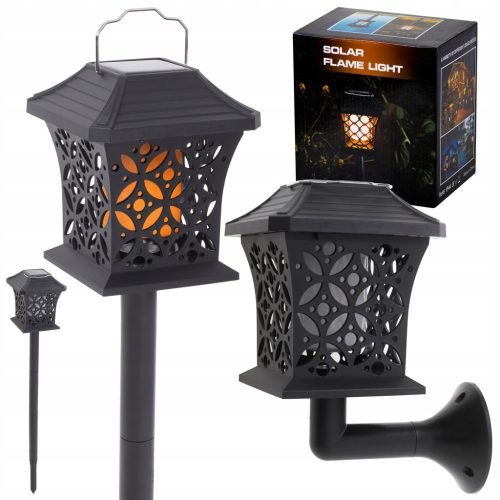  Solarlampe Ikonka 25 cm schwarz